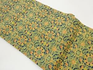 花葉・幾何学模様名古屋帯